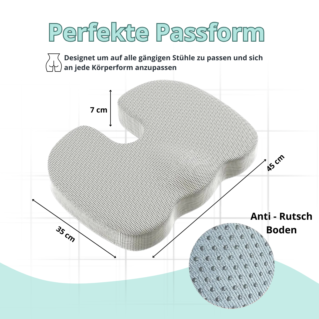 ErgoRelax Pro -Dein ergonomisches Kissen für langes Sitzen ohne Schmerzen